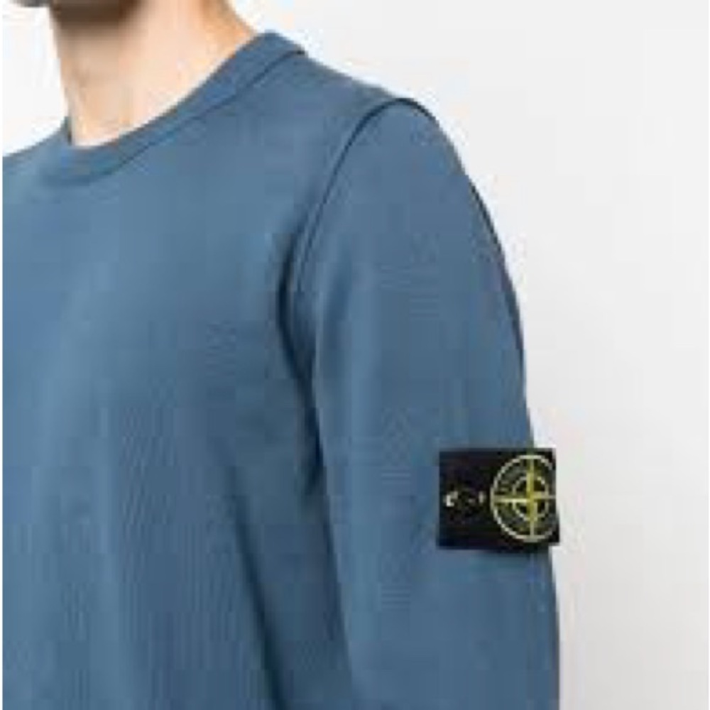Stone Island Blue Sweatshirt